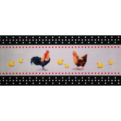 Tapis Cuisine Poule 50X120Cm - ID MAT