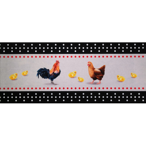 Tapis Cuisine Poule 50X120Cm - ID MAT