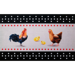 Tapis Cuisine Poule 50X80Cm de marque ID MAT, référence: B9116500