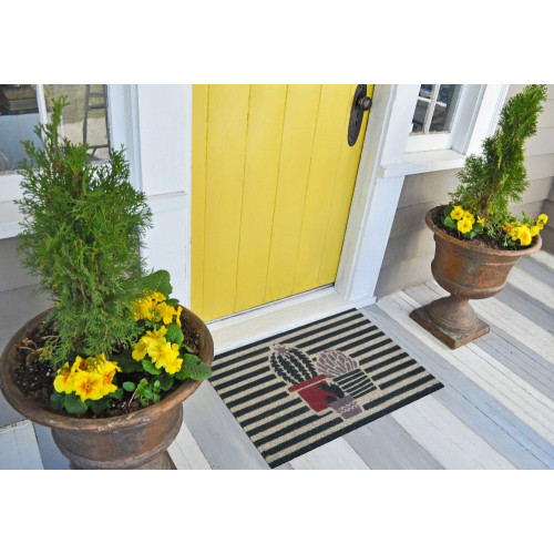 Paillasson coco multicouleur l.40 cm x L.60 cm - Sans marque