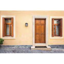 Paillasson coco noir l.25 cm x L.75 cm - Sans marque