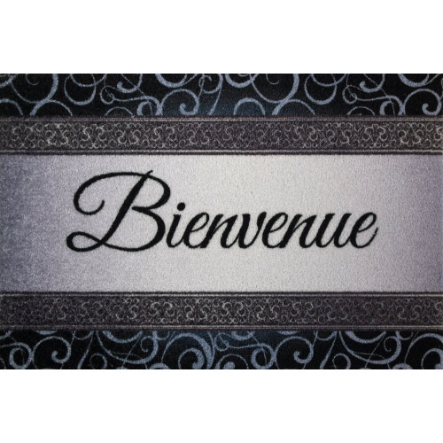 Tapis Dallas Bienvenu Gris 40X60Cm - ID MAT