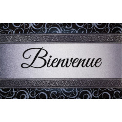 Tapis Dallas Bienvenu Gris 50X80Cm de marque ID MAT, référence: B9118800