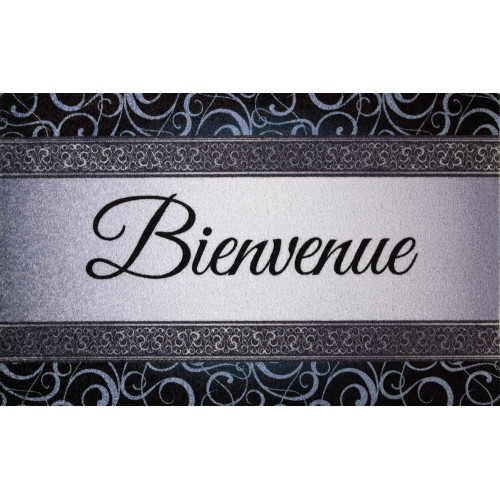 Tapis Dallas Bienvenu Gris 50X80Cm - ID MAT