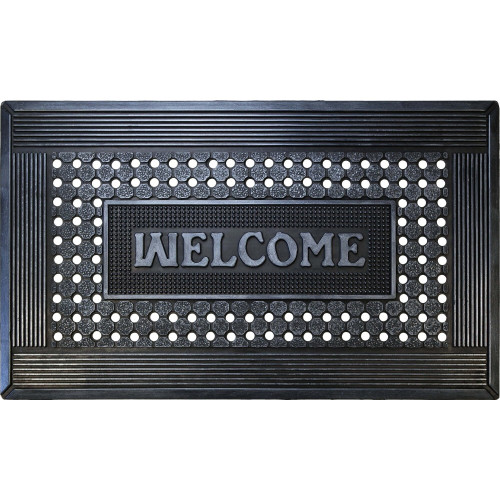 Tapis Mercure Caoutchouc Welcome 45X75Cm - ID MAT