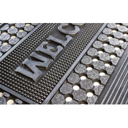Tapis Mercure Caoutchouc Welcome 45X75Cm - ID MAT