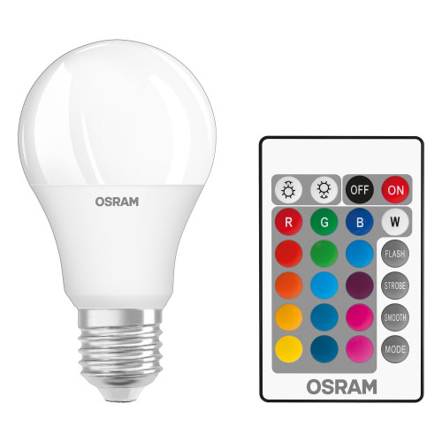 Ampoule variable RGBW led opaque standard E27 806 Lm, 60 W blanc chaud, OSRAM - OSRAM