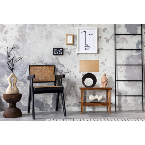 Lampe Anori, céramique, noir, H.60 cm, E27, SEYNAVE - SEYNAVE