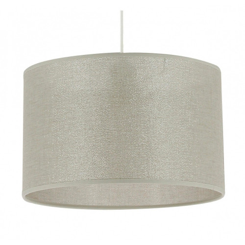 Suspension NATT, E27, diam.29 cm, coton argent strass, METROPOLIGHT - METROPOLIGHT