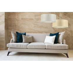 Suspension NATT, E27, diam.29 cm, coton argent strass, METROPOLIGHT - METROPOLIGHT