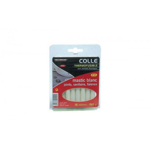 15 bâtons de colle pour joints sanitaires (12 x 100 mm) - TECHMAN