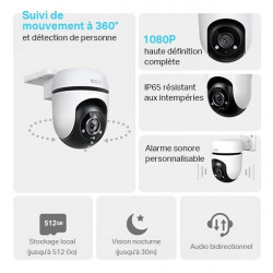 Caméra de surveillance extérieure motorisé TAPO TC40, blanc - TP LINK
