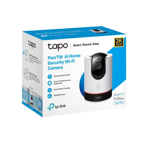 Camera de surveillance interieure motorise filaire c225 tapo blanc - TP LINK