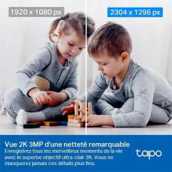 Camera de surveillance interieure motorise filaire tc71 tapo blanc - TP LINK