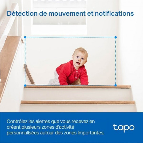 Camera de surveillance interieure motorise filaire tc71 tapo blanc - TP LINK