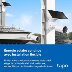 Camera exterieure avec panneau solaire tc82 tapo blanc - TP LINK