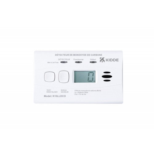 Detecteur de monoxyde de carbone KIDDE 10lldco-k797, 10 ans - Kidde