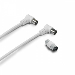 Cable coaxial male/femelle coudee, 2m, Metronic de marque Metronic, référence: B9125900