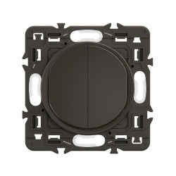 Double poussoir compo celiane noir de marque LEGRAND, référence: B9127200