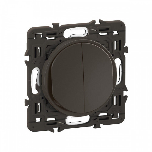 Double poussoir compo celiane noir - LEGRAND