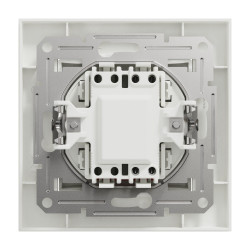 Interrupteur va-et-vient lumineux complet Miluz, SCHNEIDER ELECTRIC, blanc - SCHNEIDER ELECTRIC