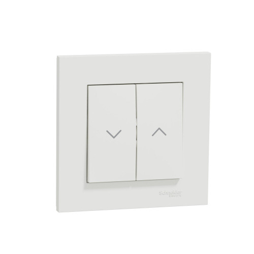 Interrupteur volet roulant complet Miluz, SCHNEIDER ELECTRIC, blanc - SCHNEIDER ELECTRIC