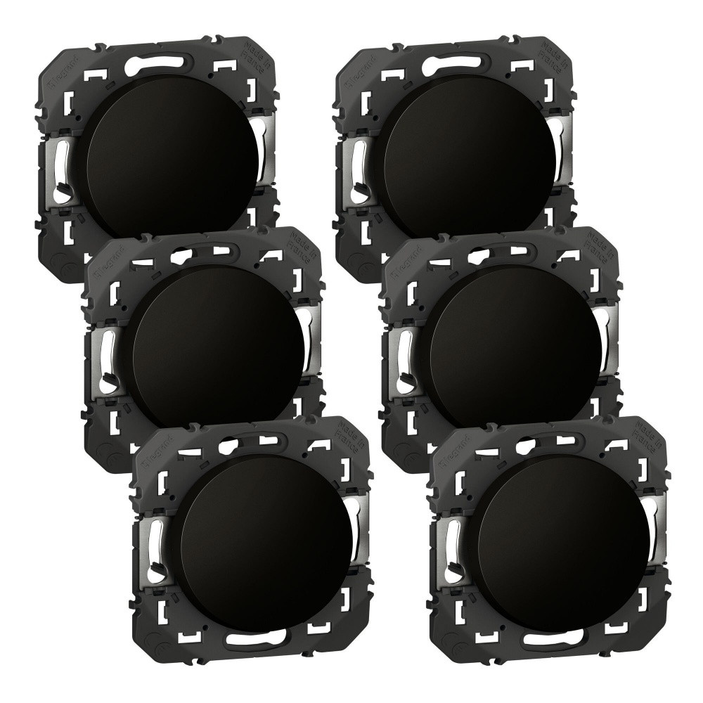LEGRAND - Lot de 6 interrupteurs va-et-vient 10A - Dooxie - Noir - Image 2