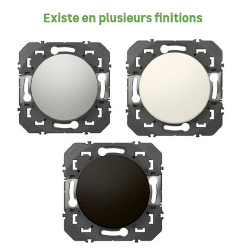 Lot de 6 interrupteurs va-et-vient à assembler, LEGRAND Dooxie, noir - LEGRAND