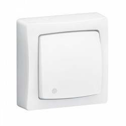 Interrupteur va-et-vient saillie à voyant, lumineux complet, LEGRAND Asl, blanc - LEGRAND