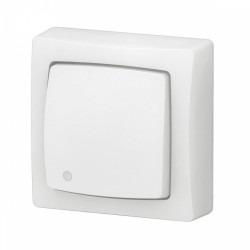 Interrupteur va-et-vient saillie à voyant, lumineux complet, LEGRAND Asl, blanc - LEGRAND