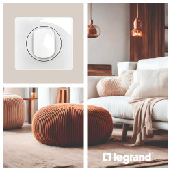 Plaque 1p celiane blanc - LEGRAND