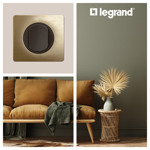 Plaque 1p celiane bronze - LEGRAND