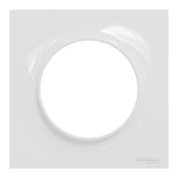 Plaque simple Odace Styl, SCHNEIDER ELECTRIC, blanc - SCHNEIDER ELECTRIC