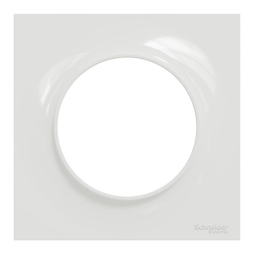 Plaque simple Odace Styl, SCHNEIDER ELECTRIC, blanc - SCHNEIDER ELECTRIC