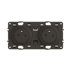 Bloc 2p affleur compo celiane noir de marque LEGRAND, référence: B9131800