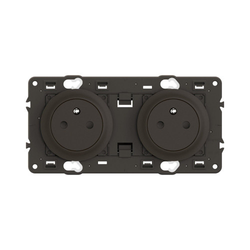 Bloc 2p affleur compo celiane noir - LEGRAND