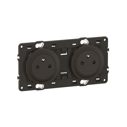 Bloc 2p affleur compo celiane noir - LEGRAND