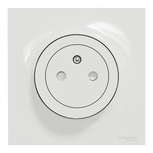 Lot de 5 prises affleurantes complètes Odace, SCHNEIDER ELECTRIC, blanc - SCHNEIDER ELECTRIC