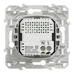 Prise chargeur double usb A+C 12W à assembler Odace, SCHNEIDER ELECTRIC, blanc - SCHNEIDER ELECTRIC