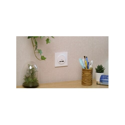 Prise chargeur double usb A+C 12W à assembler Odace, SCHNEIDER ELECTRIC, blanc - SCHNEIDER ELECTRIC