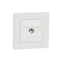 Prise tv complet Miluz, SCHNEIDER ELECTRIC, blanc de marque SCHNEIDER ELECTRIC, référence: B9133300