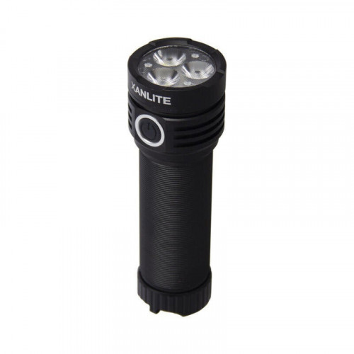 Lampe torche rechargeable ou a piles led 2500 lm noire Xanlite - Sans marque