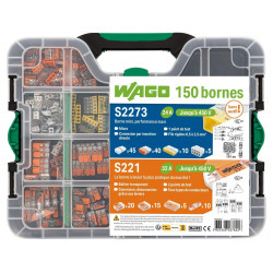 Mallette WAGO 150 bornes S2273 et S221 de marque WAGO, référence: B9135500