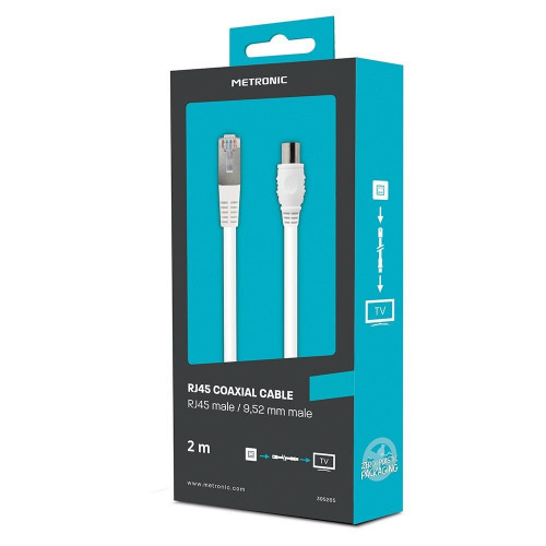 Cable coaxial RJ45, 9.52 male, Metronic - Metronic