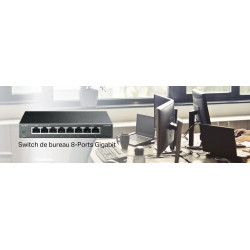 Switch 8 ports 10/100/1000mbps , TP LINK - TP LINK