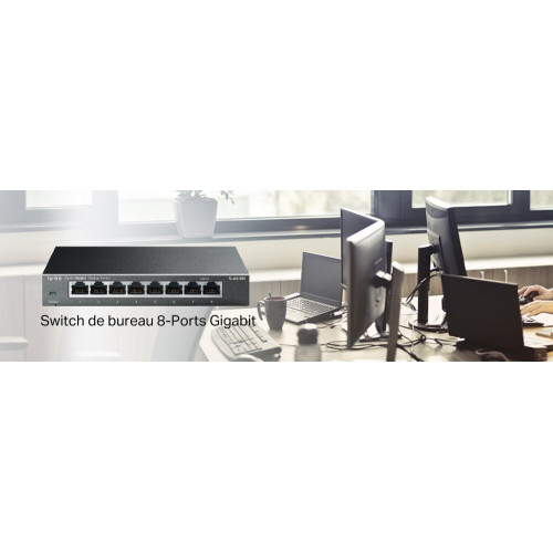 Switch 8 ports 10/100/1000mbps , TP LINK - TP LINK