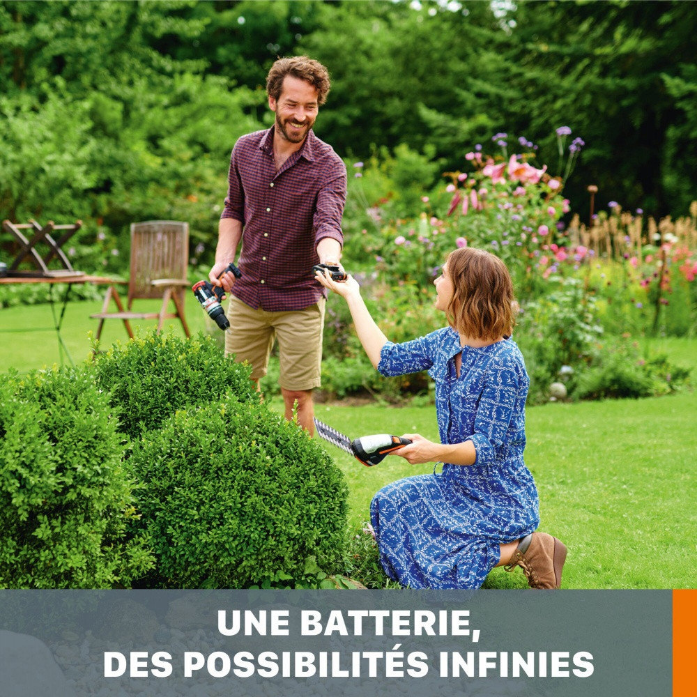 Batterie 2,0 Ah 20 V avec chargeur Worx Power Share WA3601