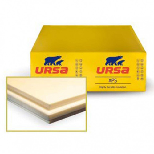 Panneau polystyrène URSA sol sous-chape Ep.40mm,1.25x0.6m - URSA