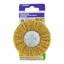 Brosse circulaire perceuse pour metal TIVOLY, Diam.80 mm de marque TIVOLY, référence: B9153100