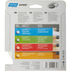 Lot De 5 Disques Abrasifs Norton, 150 Mm, Grains 120 - NORTON